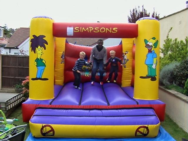 Nn a bouncy castle
