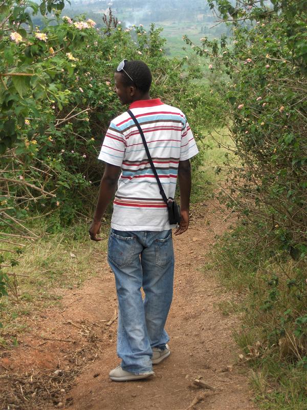 Eric on a village walk
