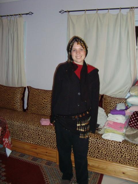 Khradida and Leila dressed me up for dancing