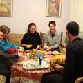Volunteers came to my place for dinner